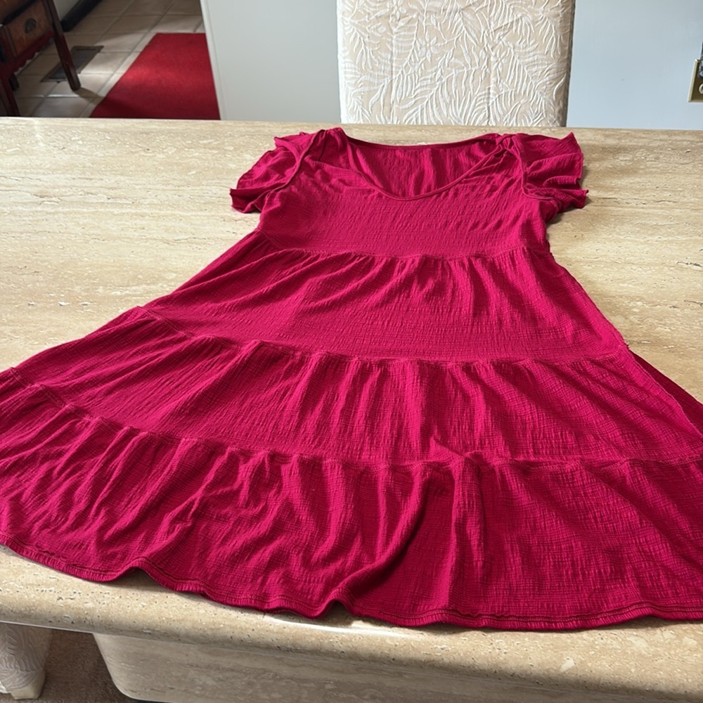 Max studio, Vibrant Pink Tiered Dress - Picture 14 of 14